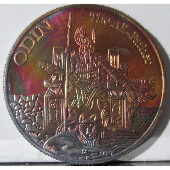 NEW-Rainbow Color Freya & Odin in One Round-Norse Gods - Picture 4 of 6